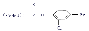 化学名称 :0,0-二乙基-0-(2-氯-4溴苯基)硫代磷酸酯  结构式:  分子