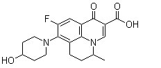 Nadifloxacin, (+/-)-9-Fluoro-6,7-dihydro-8-(4-hydroxypiperidino)-5-methyl-1-oxo-1H,5H-benzo[ij]quinolizine-2-carboxylic acid CAS #: 124858-35-1 - Chemicals from China: intermediates, biochemicals, agrochemicals, flavors, fragrants, additives, reagents, dyestuffs, pigments, suppliers.