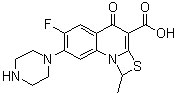 6-Fluoro-1-methyl-4-oxo-7-(1-piperazinyl)-4H-[1,3]thiazeto[3,2-a]quinoline-3-carboxylic acid,  CAS #: 112984-60-8 - Chemicals from China: intermediates, biochemicals, agrochemicals, flavors, fragrants, additives, reagents, dyestuffs, pigments, suppliers.